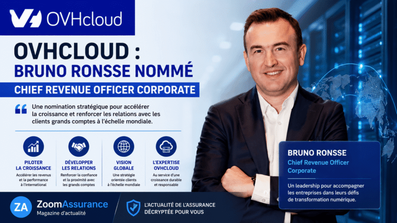 OVHcloud nomme Bruno Ronsse, expert en transformation digitale, pour accélérer sa croissance et sécuriser les services numériques des entreprises.