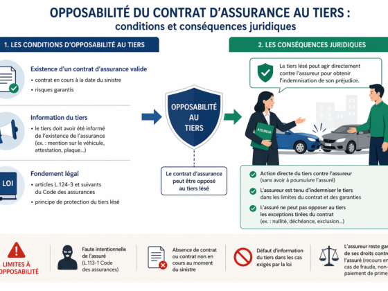Comprendre l’opposabilité du contrat d’assurance au tiers, ses conditions et enjeux essentiels pour bien protéger vos droits. Analyse et conseils pratiques.