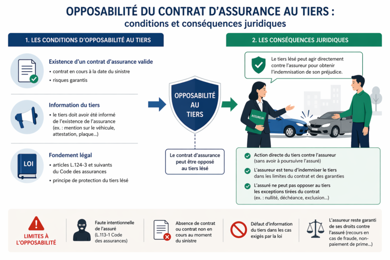 Comprendre l’opposabilité du contrat d’assurance au tiers, ses conditions et enjeux essentiels pour bien protéger vos droits. Analyse et conseils pratiques.