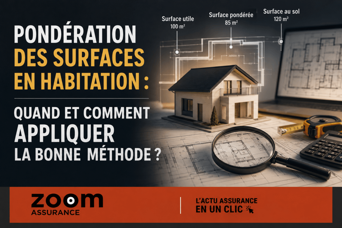 Pondération des surfaces en habitation selon la Charte 2025 : méthodes, coefficients adaptés et limites pour une évaluation immobilière rigoureuse.