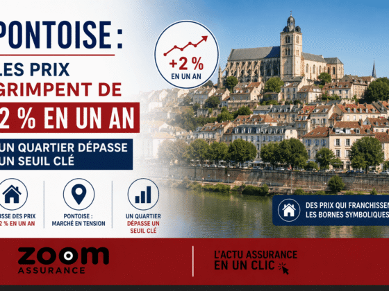 Marché immobilier de Pontoise en 2026 : prix moyens à 3 163 €/m², hausse prévue de 1-3 %, quartiers attractifs et dynamique post-correction.