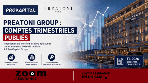 Preatoni Group affiche une croissance de 21% au T1 2026, renforçant sa rentabilité et sa solidité financière, un gage de confiance pour investisseurs et assurés.