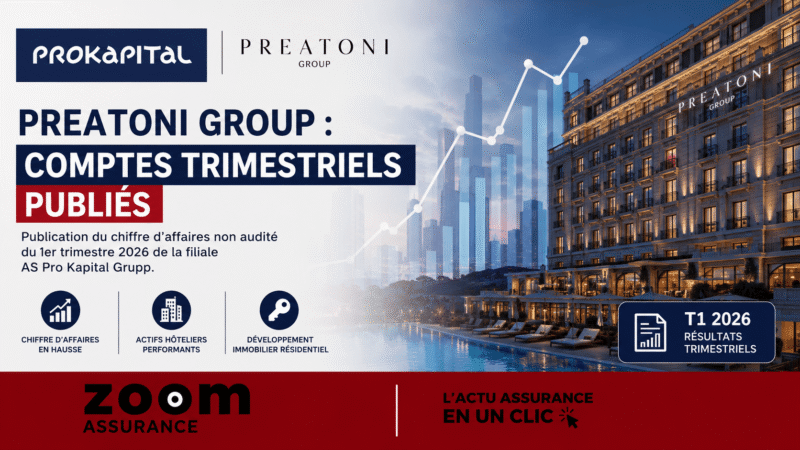 Preatoni Group affiche une croissance de 21% au T1 2026, renforçant sa rentabilité et sa solidité financière, un gage de confiance pour investisseurs et assurés.