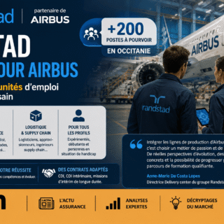 Randstad crée plus de 200 emplois en Occitanie pour Airbus, dynamisant l’emploi local et offrant aux candidats des parcours de formation adaptés.