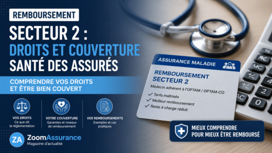 Remboursement secteur 2 droits et couverture santé des assurés