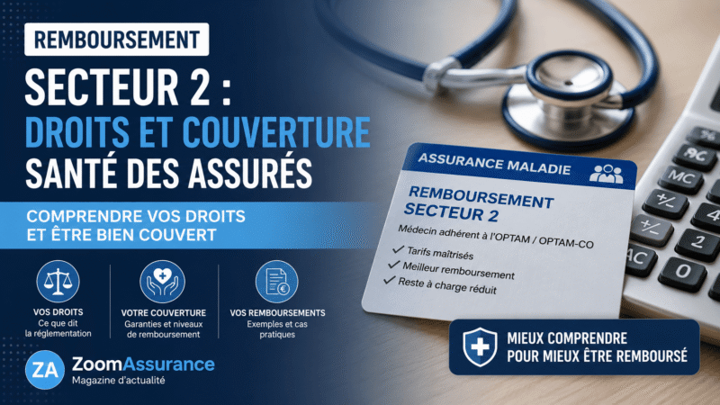Remboursement secteur 2 droits et couverture santé des assurés