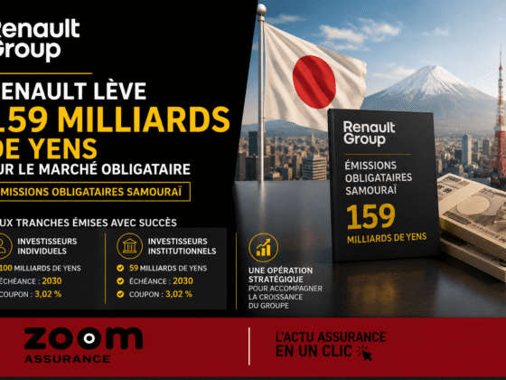 Renault émet 159 Mds yens d’obligations 2026, renforçant sa trésorerie, un signal clé pour la stabilité financière des épargnants et assurés.