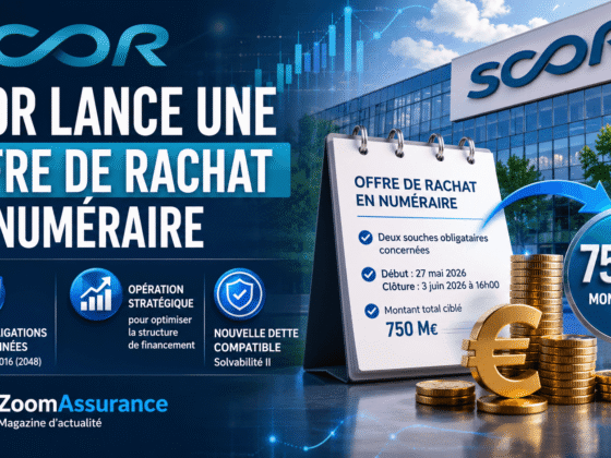 SCOR lance un rachat de 750 M€ d’obligations subordonnées couplé à une émission Tier 2 conforme à Solvabilité II pour son financement en 2026.