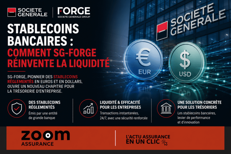 Stablecoins bancaires 2026 : découvrez comment SG-Forge facilite la trésorerie d’entreprise avec des paiements instantanés et 24/7, sur 300 Md$ d’actifs.