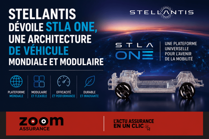 Stellantis lance STLA One en 2027, une plateforme modulaire visant 2M+ véhicules d’ici 2035, optimisant coûts et innovation pour l’avenir des assurés.