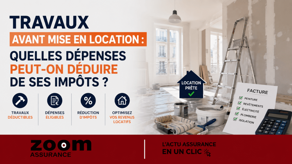 Travaux avant mise en location : déductions possibles au régime réel, déficit imputable jusqu’à 10 700 €/an en location vide, amortissements en meublé.