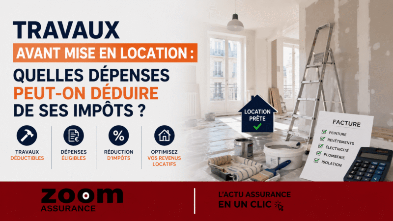 Travaux avant mise en location : déductions possibles au régime réel, déficit imputable jusqu’à 10 700 €/an en location vide, amortissements en meublé.