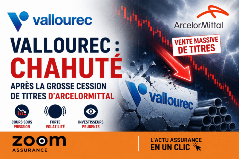 Vallourec chute de 8% après la cession de 10% du capital par ArcelorMittal, impactant la valorisation et la confiance des investisseurs en 2026.