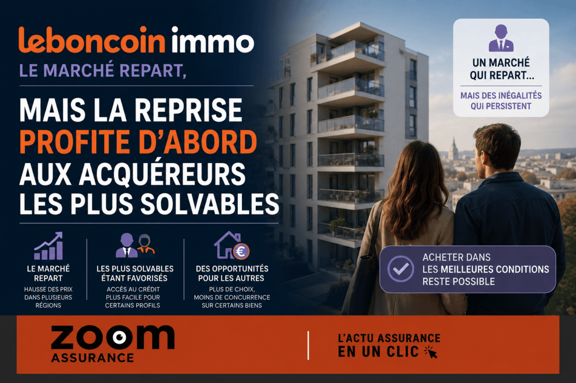 Leboncoin immo 2026 : offre en hausse de +14 %, demande stable, marché à deux vitesses freiné par la solvabilité des acheteurs et l’ajustement des prix.